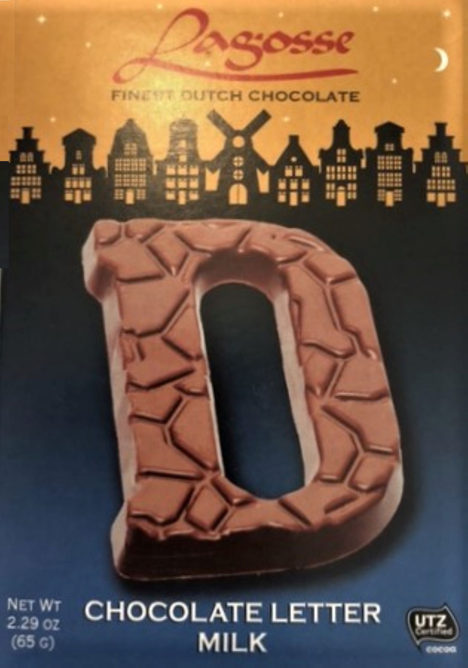 Chocolate Letter D - Milk